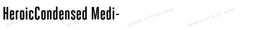 HeroicCondensed Medi字体转换